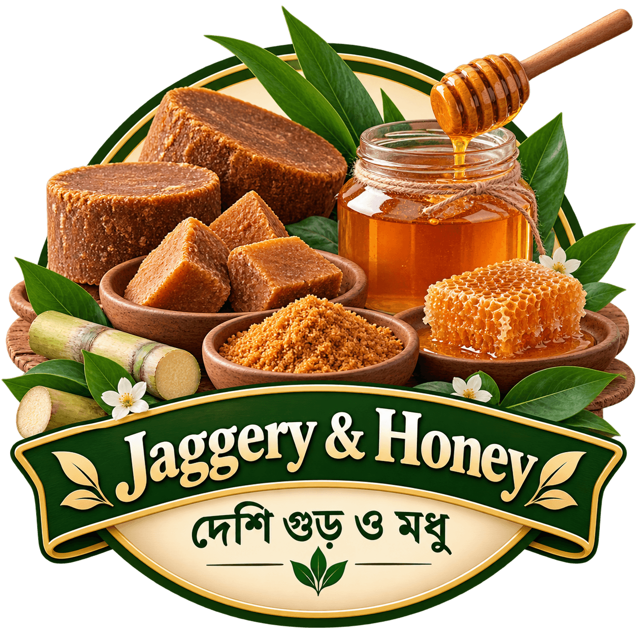 Jaggery & Honey (দেশি গুড় ও মধু)